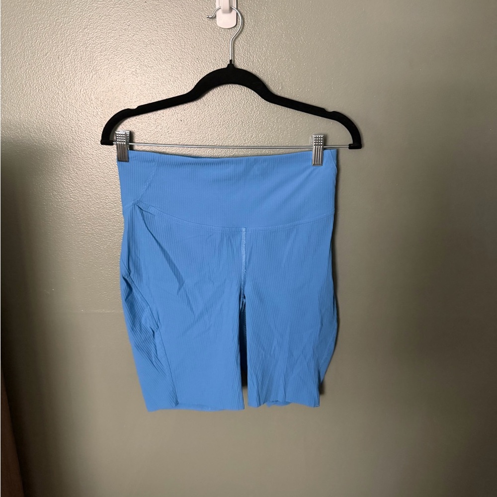 lululemon athletica Light Blue High-Rise Bike Shorts